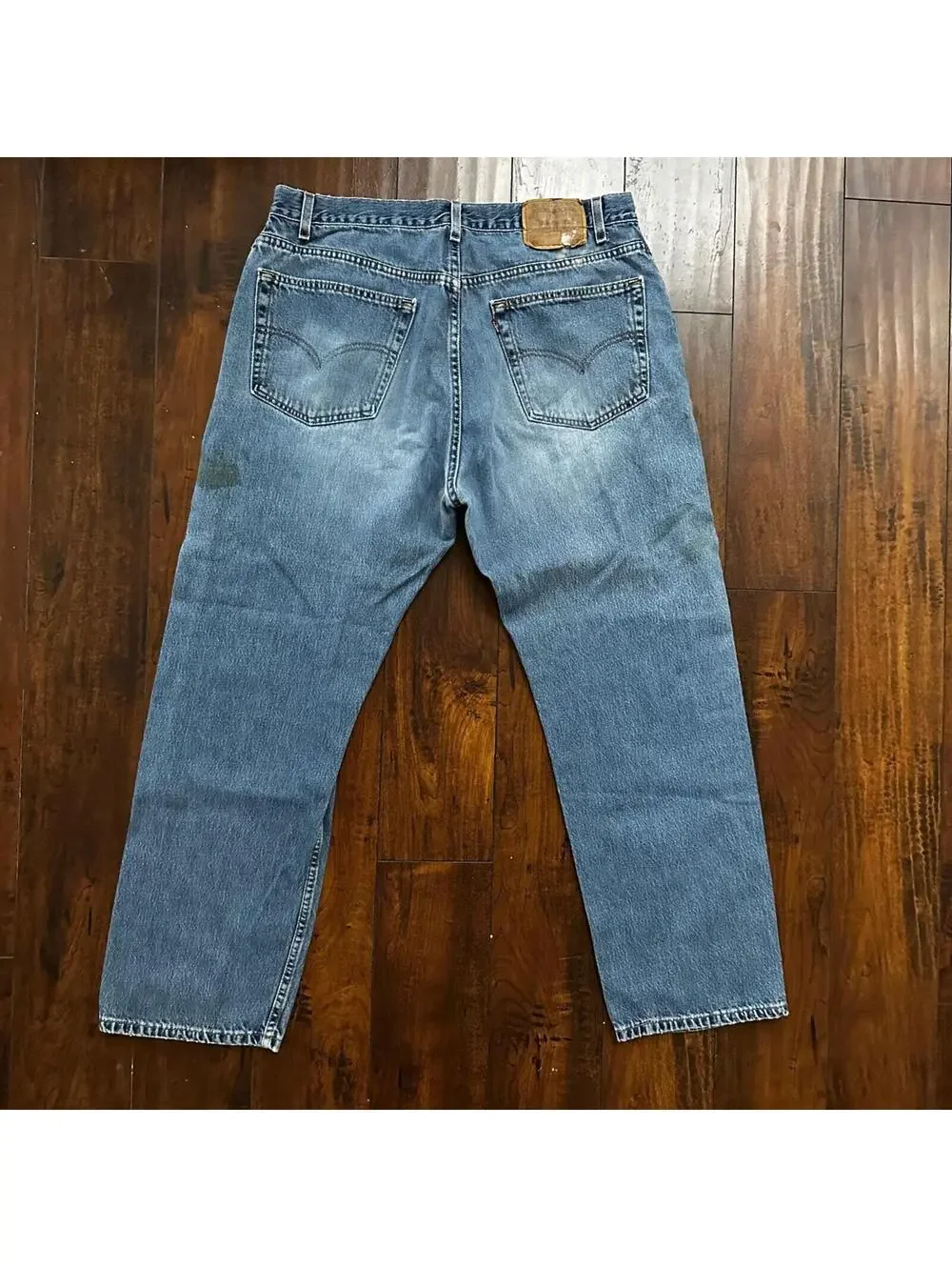 Levis 505 Vintage 90s Straight Leg XX USA Jeans 40x30 Med Wash Act 36x29